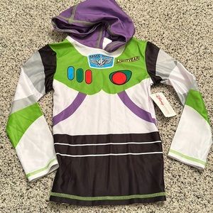 NWT Buzz Lightyear rash guard material shirt